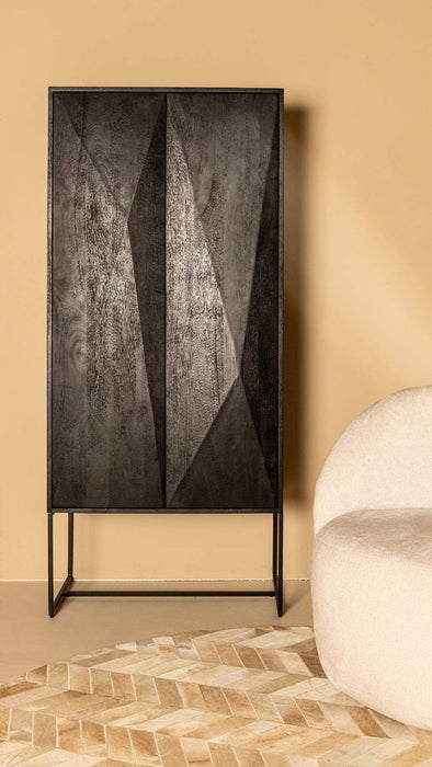 Onyx kast zwart 2 drs