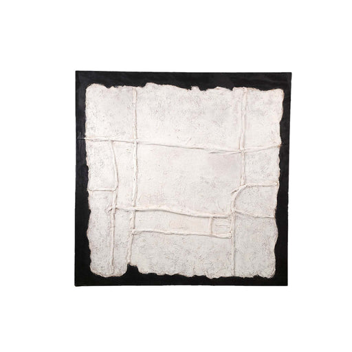Suyen Wit canvas wandpaneel abstracte lijnen