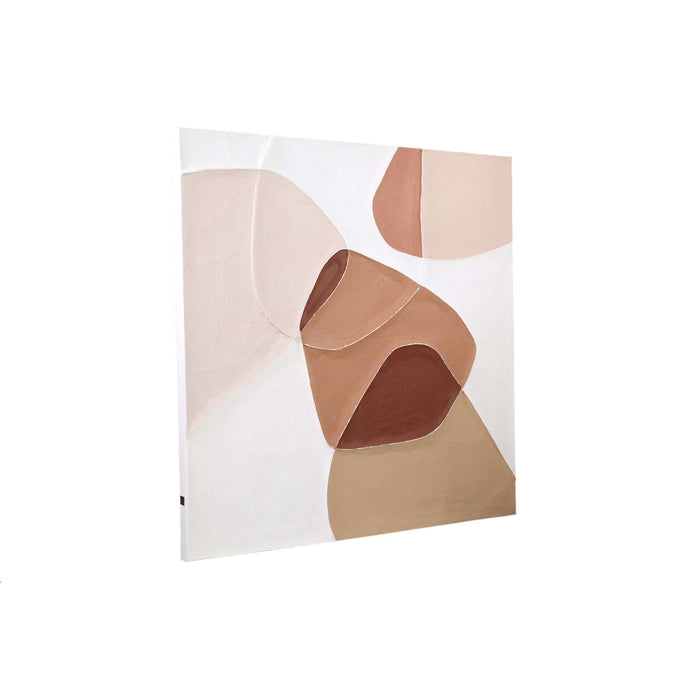 Olympia Bruin canvas wandpaneel organic