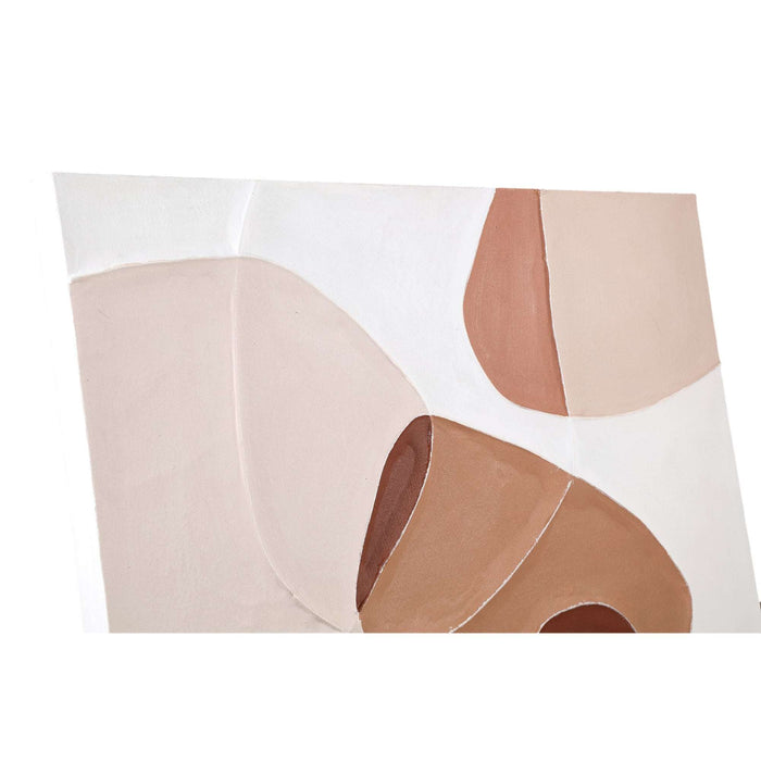 Olympia Bruin canvas wandpaneel organic