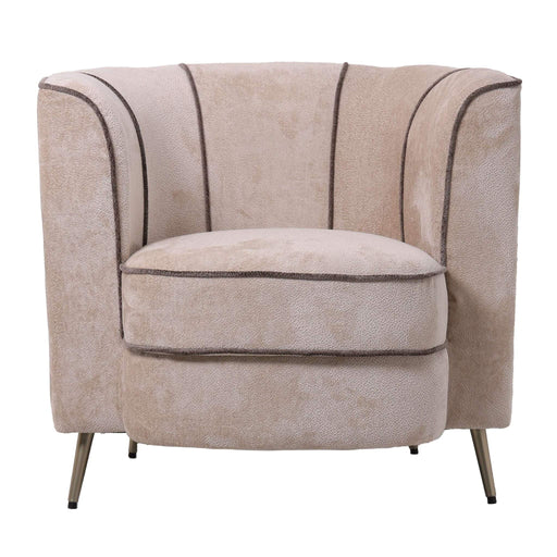 John Beige fauteuil aphrodite 3 beige mocco streep