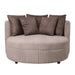 Fayen Taupe sfeerfauteuil 4 nerts 5 kussens