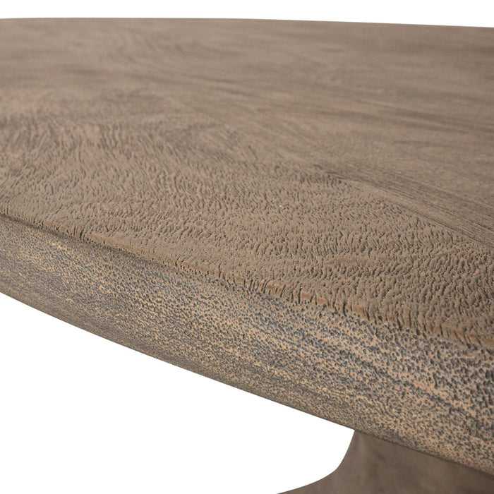 Nemo Grijze mangohouten eettafel ovaal 220cm