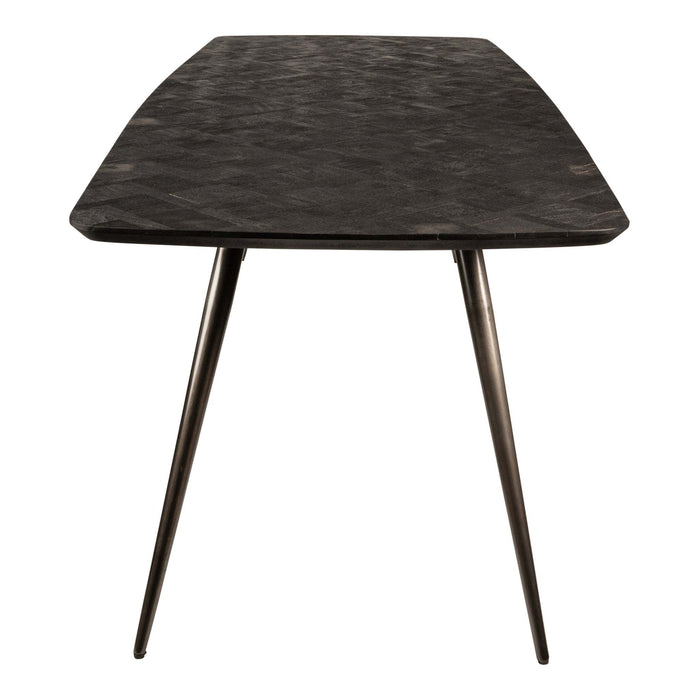 Fieron Zwarte acaiahouten eettafel ovaal 240cm