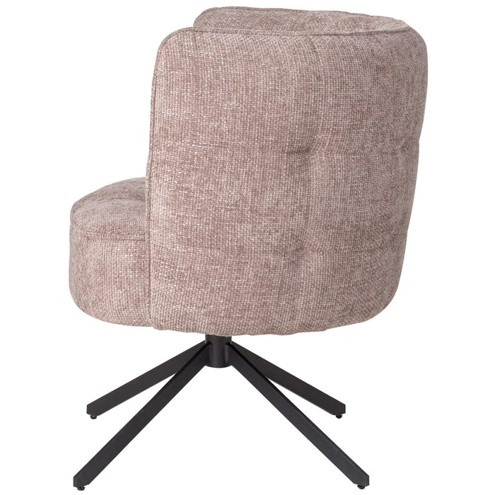 Odin Roze eetkamerstoel legacy 14 flamingo zwarte poot