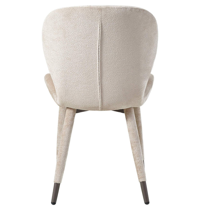 Thor Beige eetkamerstoel aphrodite stof poot