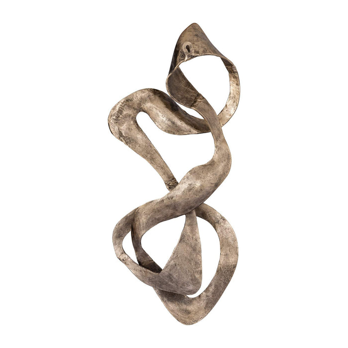 Neven Gold gegoten alu metalen swirl wandpaneel S