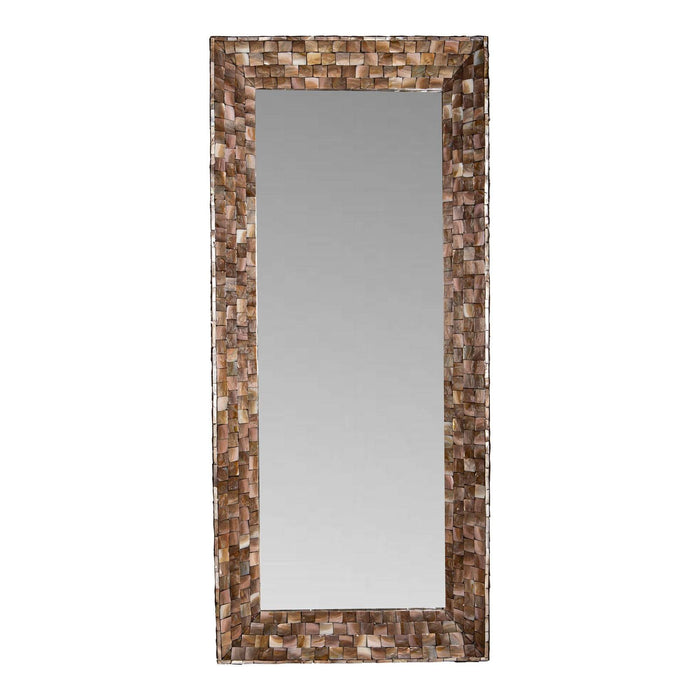 Chelsae Bronze Poly Rechthoek Shell Spiegel