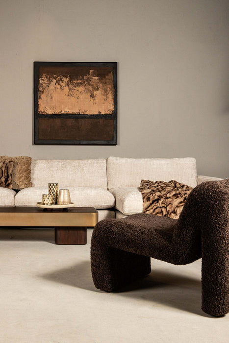 Warren Salontafel bruin hout goud