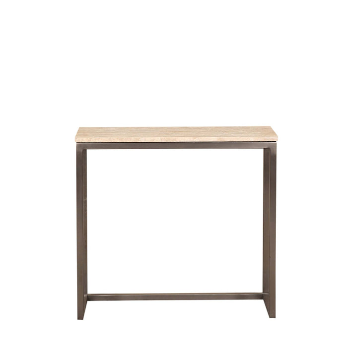 Zoah Zwarte Travertine rechthoekige bijzettafel set van 3