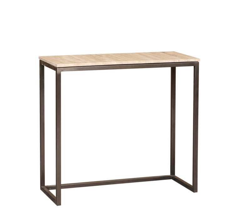 Zoah Zwarte Travertine rechthoekige bijzettafel set van 3
