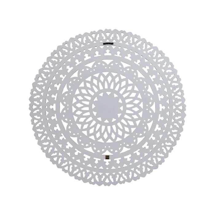Farris Cream rond mdf wandpaneel gesneden S