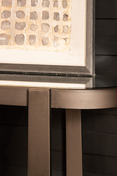 Yozan console tafel spiegel metalen poten