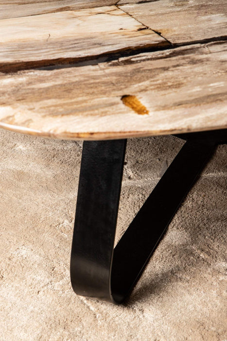 Deeba salontafel versteend hout 95cm