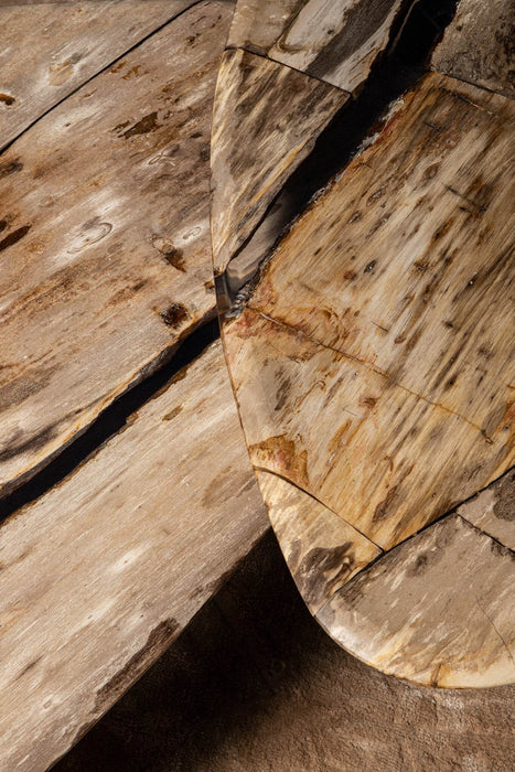 Deeba salontafel versteend hout 95cm
