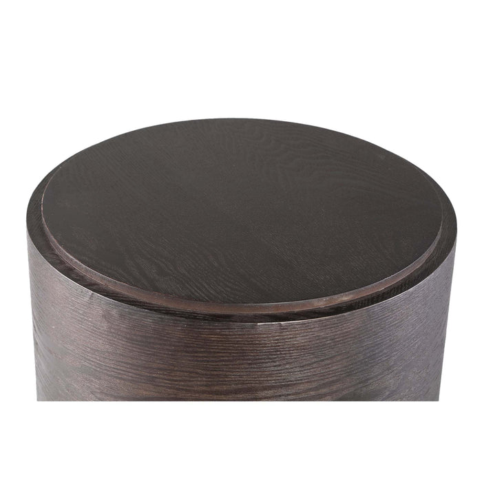 Chandar Zwarte MDF ronde bijzettafel hoog