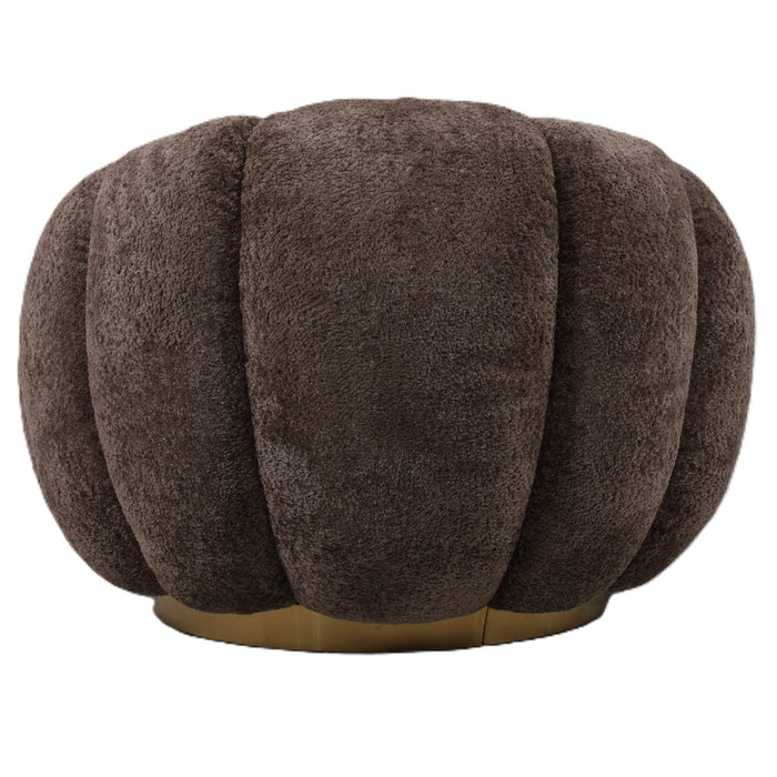 Daisy fauteuil antilope goud onderstel draaibaar