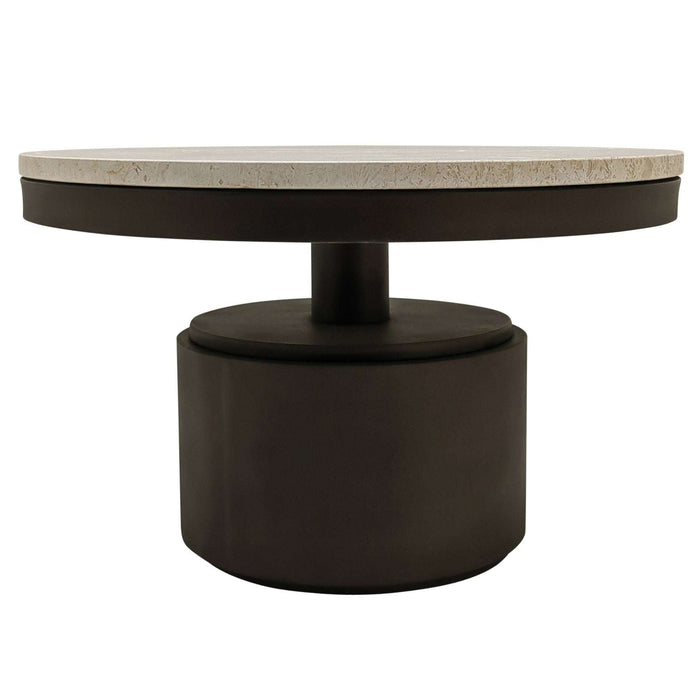 Bregt salontafel laag beige marmer