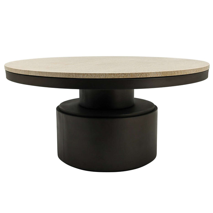 Bregt salontafel hoog beige marmer