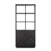 Boekenkast Blackbone brass 2-deuren (Black rustic)