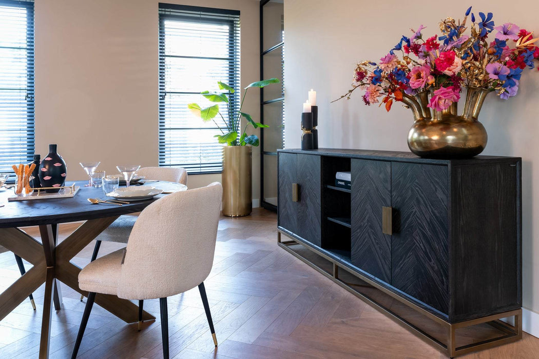 Eettafel Blackbone brass 140Ø