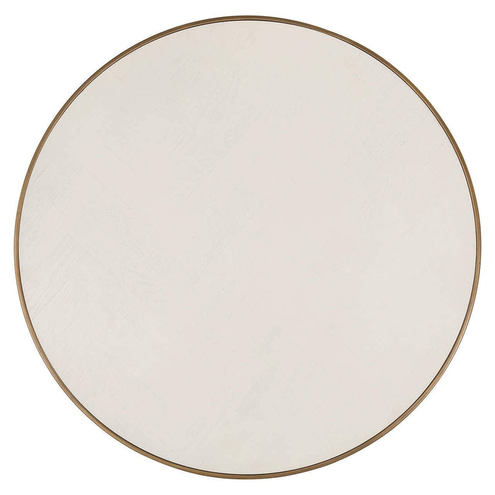 Salontafel Whitebone brass set van 2