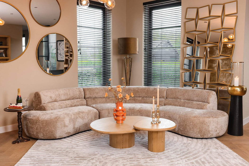 Salontafel Oakley set van 2 organisch naturel