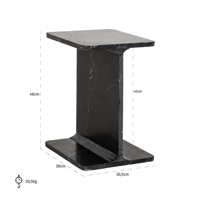Bijzettafel Benson Zwart