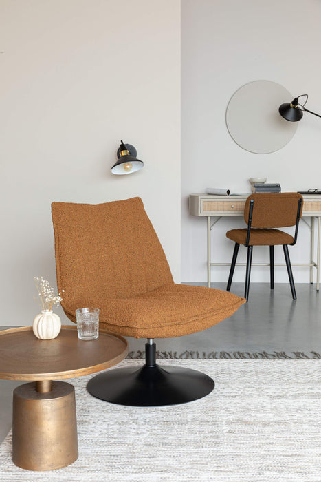 Bernie Fauteuil Bruin Bouclé
