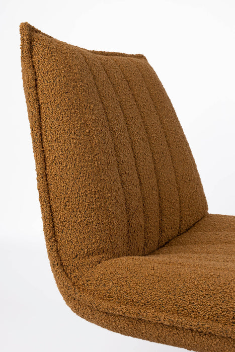 Bernie Fauteuil Bruin Bouclé