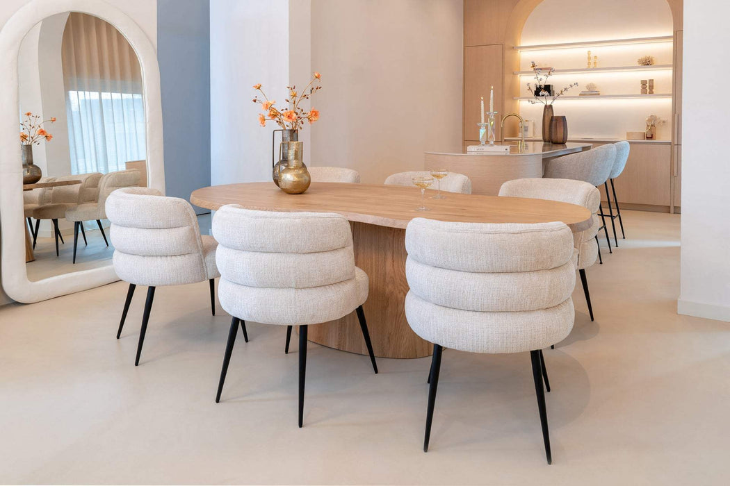 Eettafel Riva 230cm Organisch Naturel