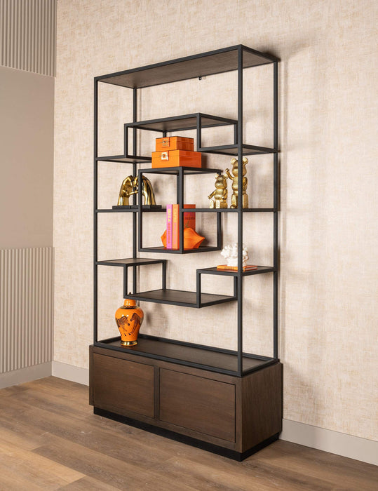 Wandkast Bonvoy black 2-laden (Black)