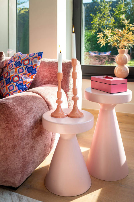Bijzettafel Kimble roze groot 30Ø
