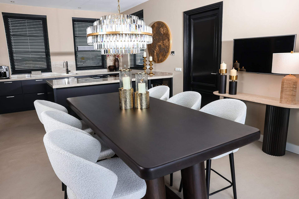 Countertafel Menara 220cm bruin