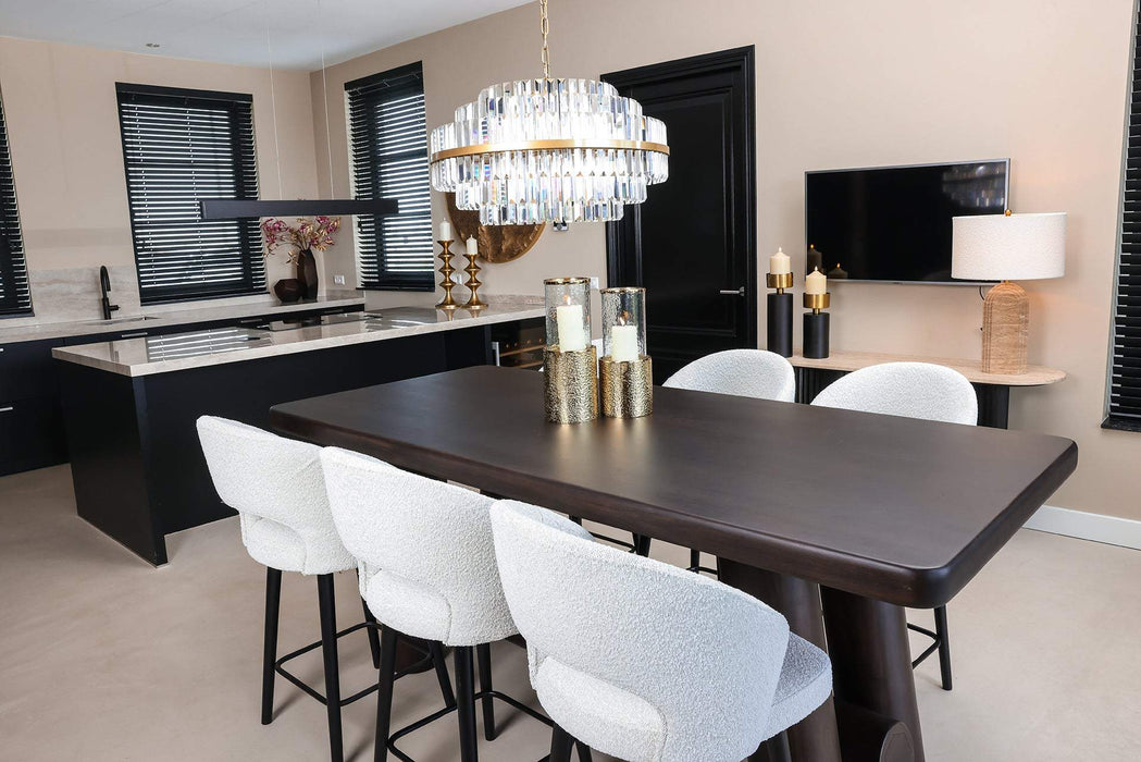 Countertafel Menara 220cm bruin