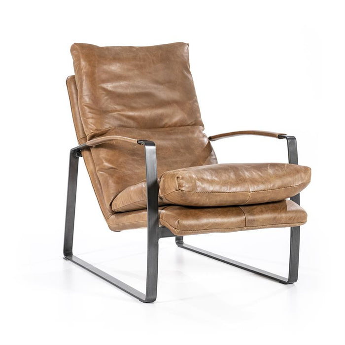 Fauteuil Lex - cognac vintage leer
