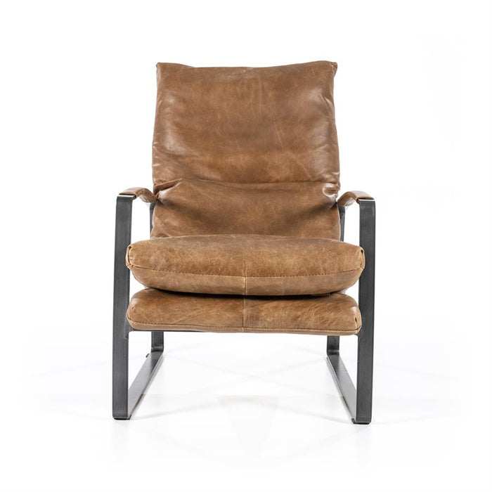 Fauteuil Lex - cognac vintage leer