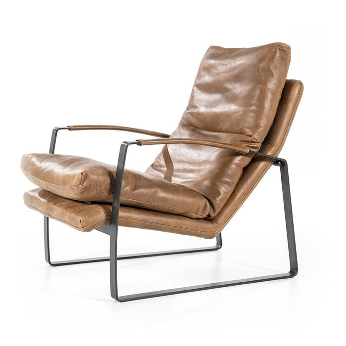 Fauteuil Lex - cognac vintage leer