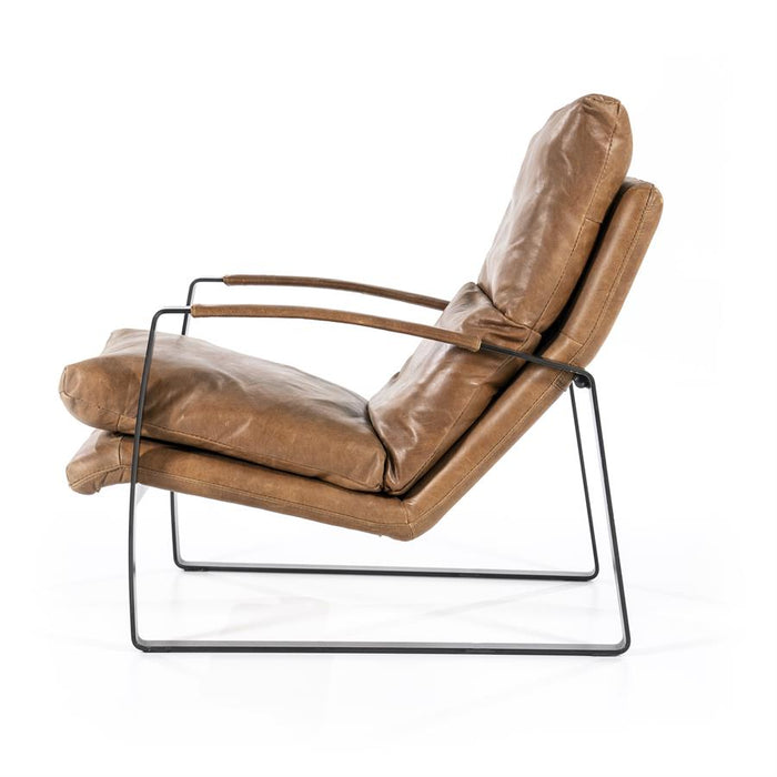 Fauteuil Lex - cognac vintage leer