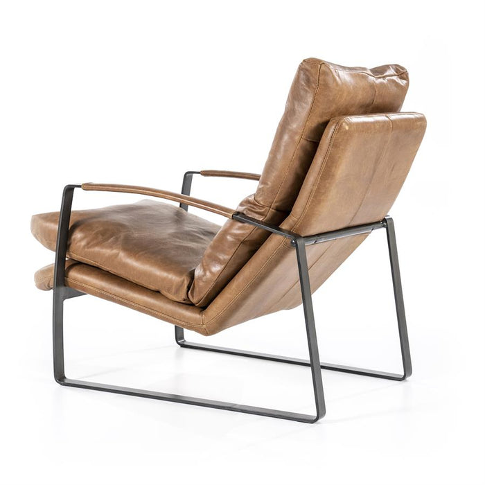 Fauteuil Lex - cognac vintage leer
