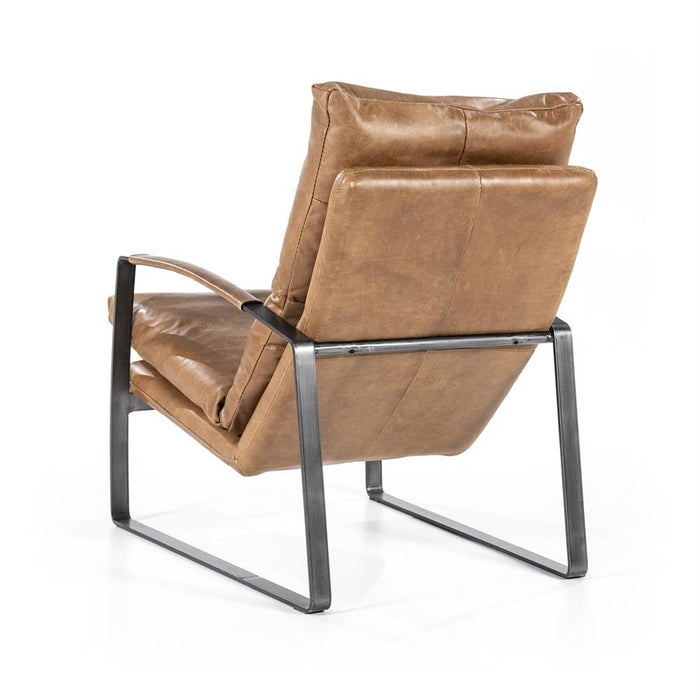 Fauteuil Lex - cognac vintage leer