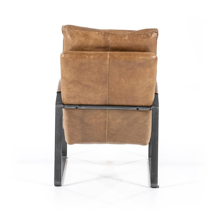 Fauteuil Lex - cognac vintage leer