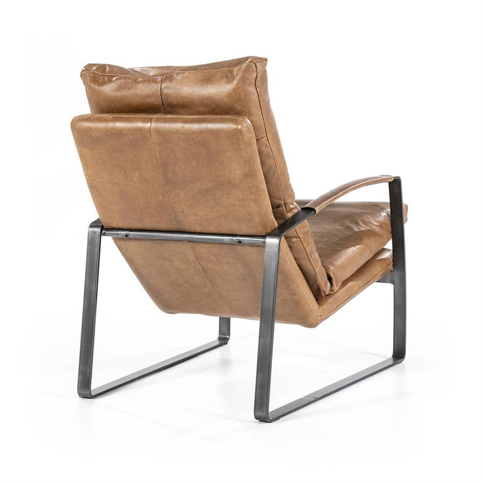 Fauteuil Lex - cognac vintage leer
