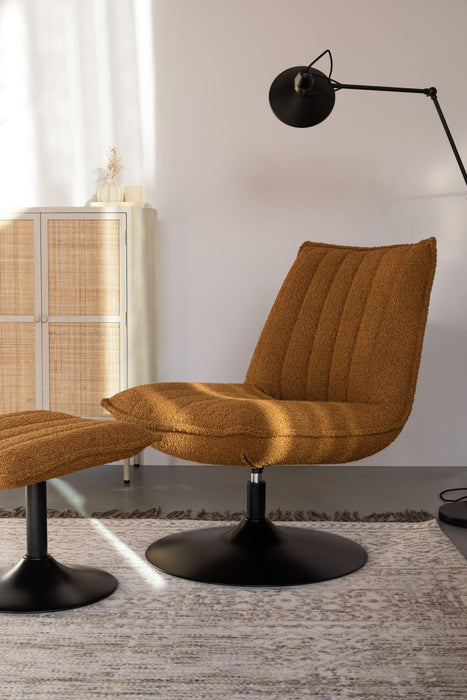 Bernie Fauteuil Bruin Bouclé