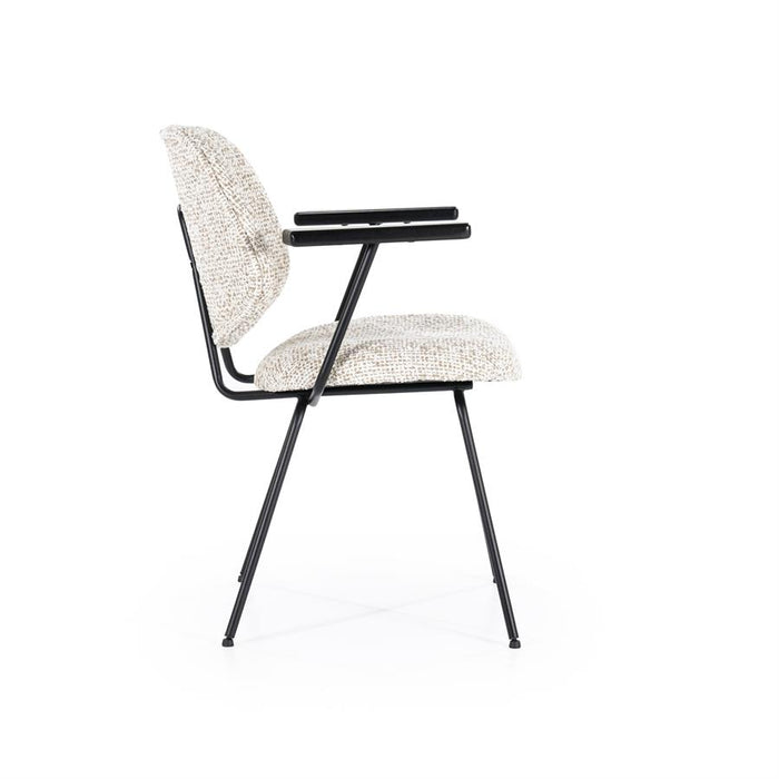 Stoel Jon met arml - beige Maywood