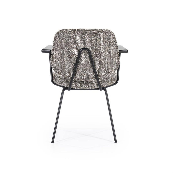 Stoel Jon met arml - taupe Maywood