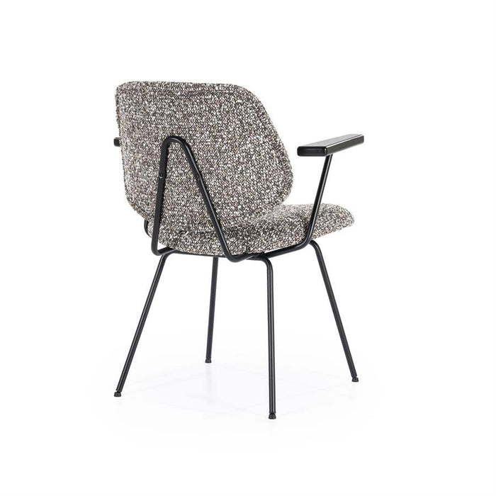 Stoel Jon met arml - taupe Maywood
