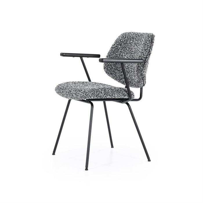 Stoel Jon met arml - zwart Maywood