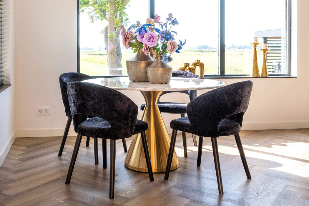 Stoel Savoy black chenille