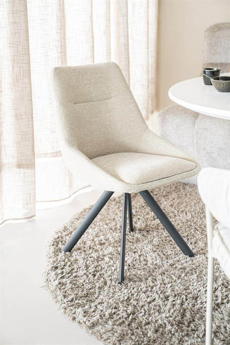 Draaibare Eetkamerstoel Bliss - beige